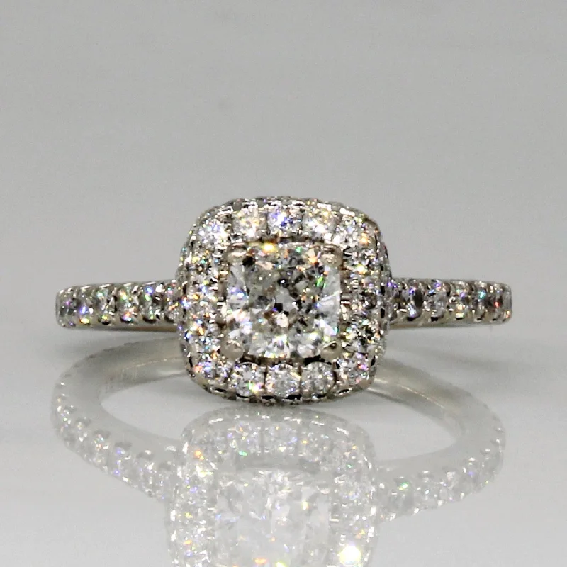 Trending Jewelry Styles Now At Limited-Time Discounts Michael Hill' Diamond Halo Engagement Ring | 1.15ctw | SZ 3.75 |