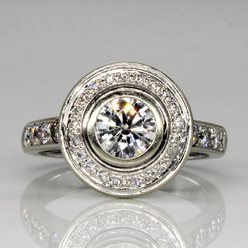 Luxury Jewelry Sale – Sparkle For Less Diamond Halo Engagement Ring | 1.92ctw | SZ 9.25 |