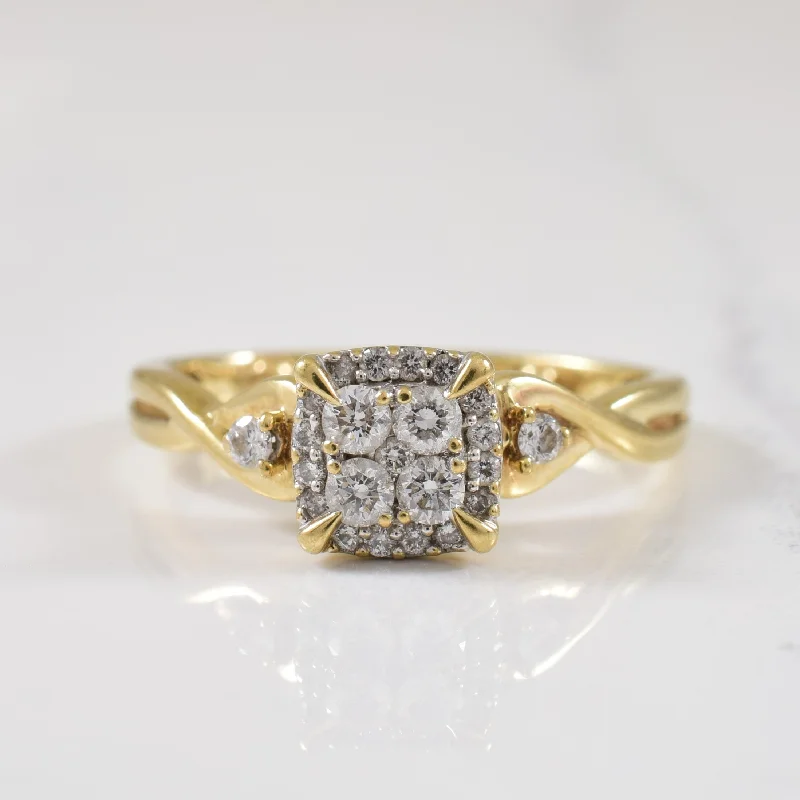 Holiday Jewelry Sale – Perfect Gifts At The Best Prices Diamond Halo Ring with Accents | 0.28ctw | SZ 5.25 | Holiday Jewelry Sale – Perfect Gifts At The Best Prices Diamond Halo Ring with Accents | 0.28ctw | SZ 5.25 |