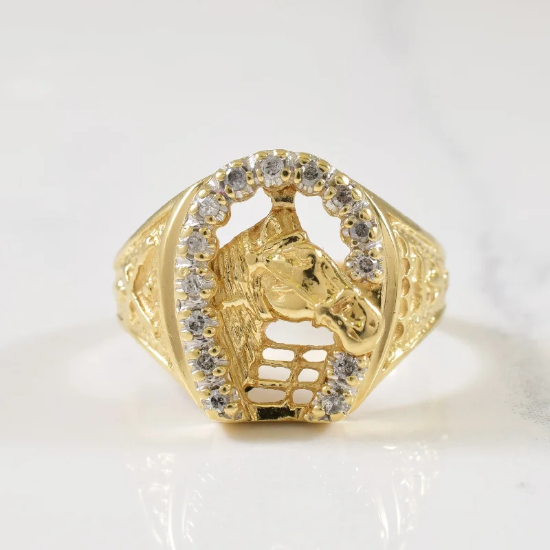 Limited-Time Offer On Elegant Jewelry Pieces Diamond Horseshoe Ring | 0.14ctw | SZ 9.5 | Limited-Time Offer On Elegant Jewelry Pieces Diamond Horseshoe Ring | 0.14ctw | SZ 9.5 |