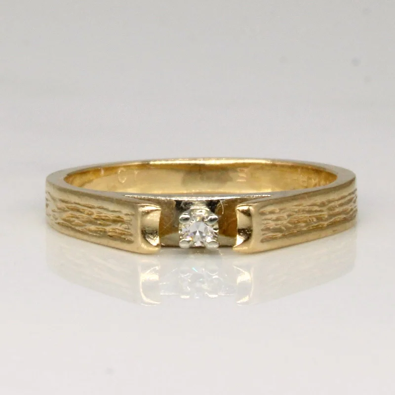 Seasonal Jewelry Deals – Elevate Your Style Solitaire Diamond Ring | 0.02ct | SZ 3.75 |
