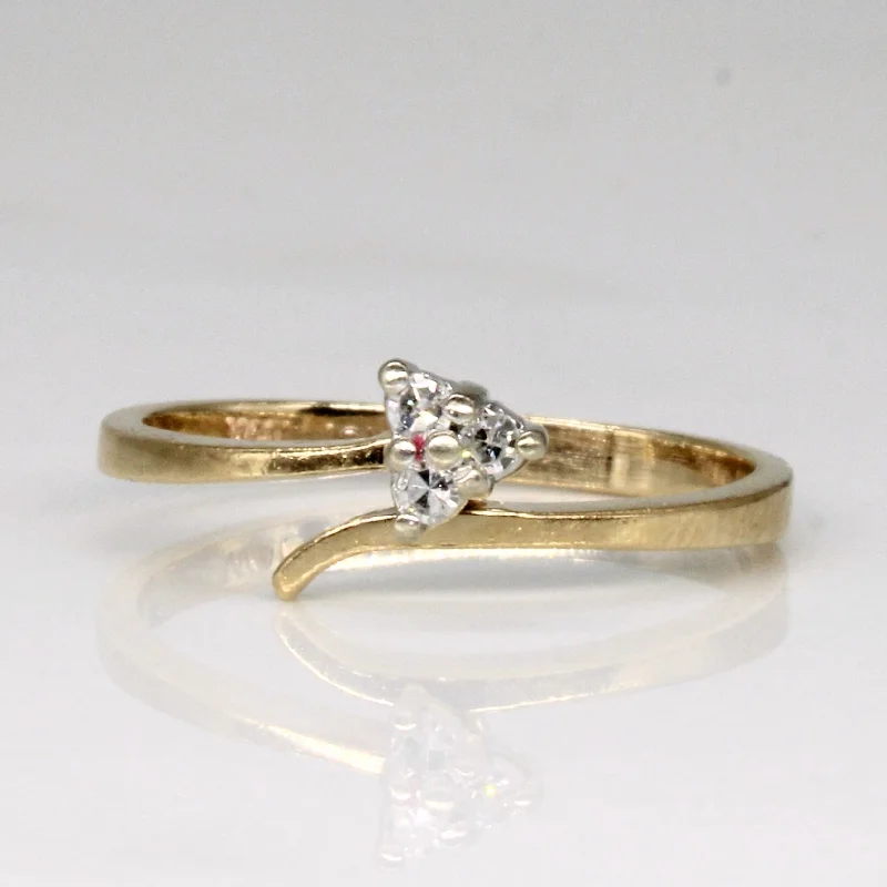 Timeless Elegance, Temporary Discounts – Act Fast Bypass Diamond Ring | 0.03ctw | SZ 5 | Timeless Elegance, Temporary Discounts – Act Fast Bypass Diamond Ring | 0.03ctw | SZ 5 |