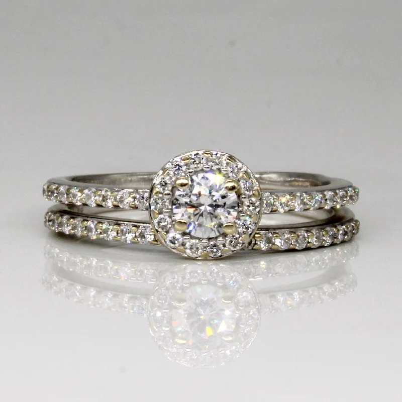 Limited-Time Jewelry Discounts – Shine Without The Splurge Diamond Wedding Ring Set | 0.70ctw | SZ 9 |