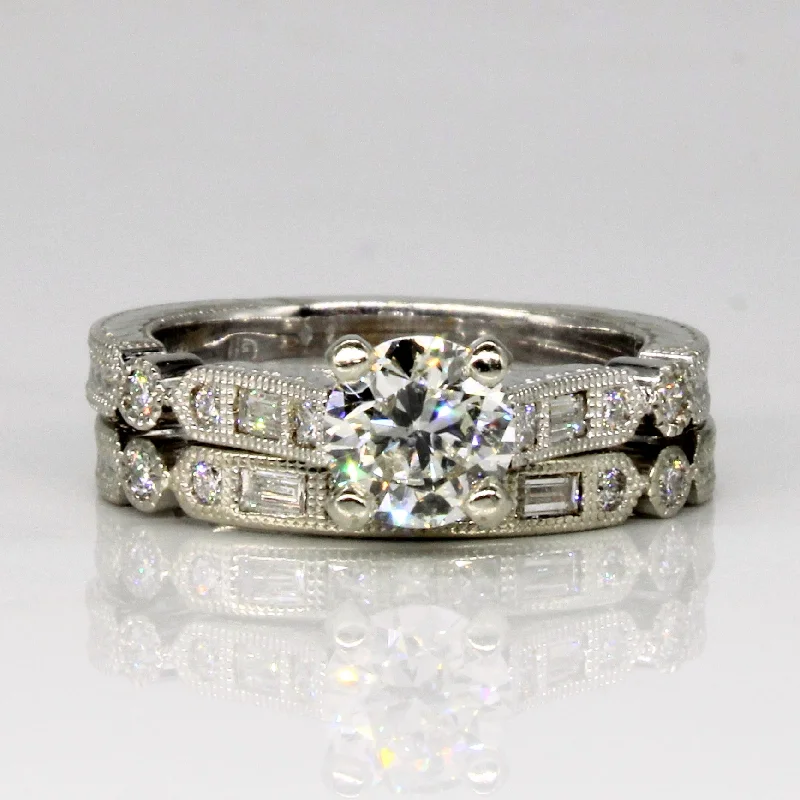 Bestselling Jewelry At Special Promotional Rates Diamond Engagement and Wedding Ring Set | 1.27ctw | SZ 6.25 |