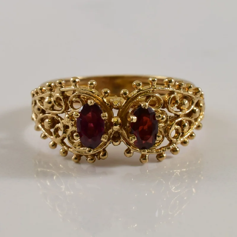 Exclusive Online Discounts On Stylish Jewelry Dual Garnet Ring | 0.44ctw | SZ 6 |