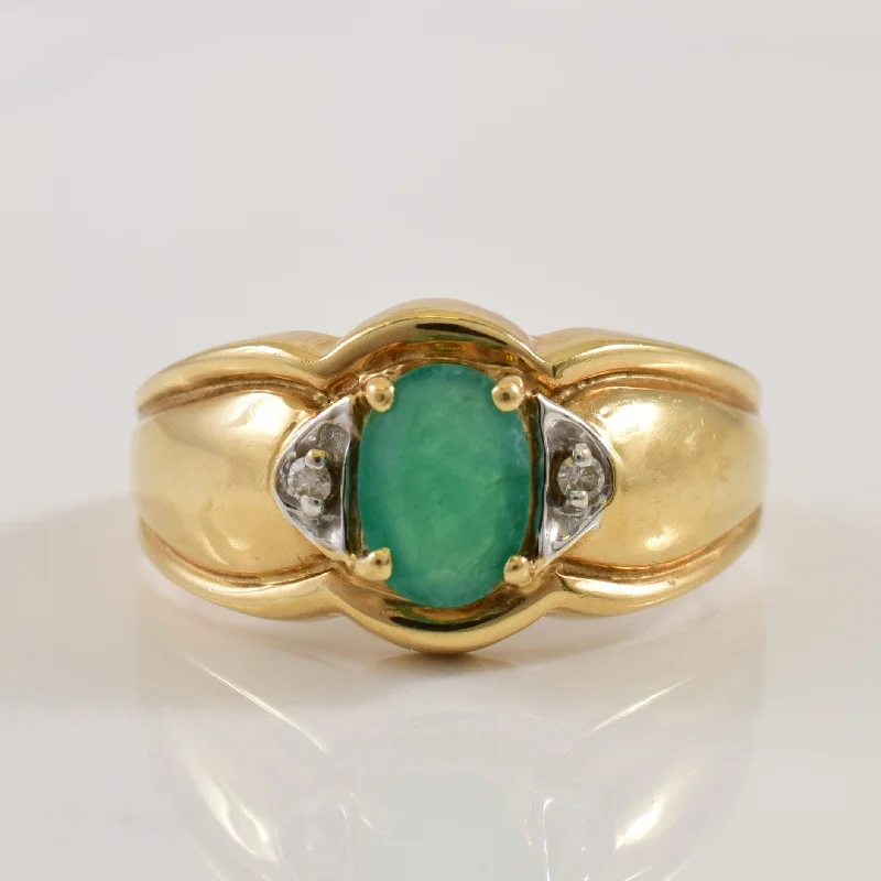 Buy More, Save More On Stunning Jewelry Pieces Emerald & Diamond Ring | 0.60ct, 0.02ctw | SZ 7.5 |