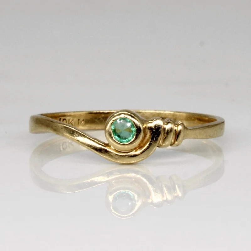 Flash Sale On Stunning Jewelry – Don't Miss Out Emerald Bypass Ring | 0.02ct | SZ 6.25 |