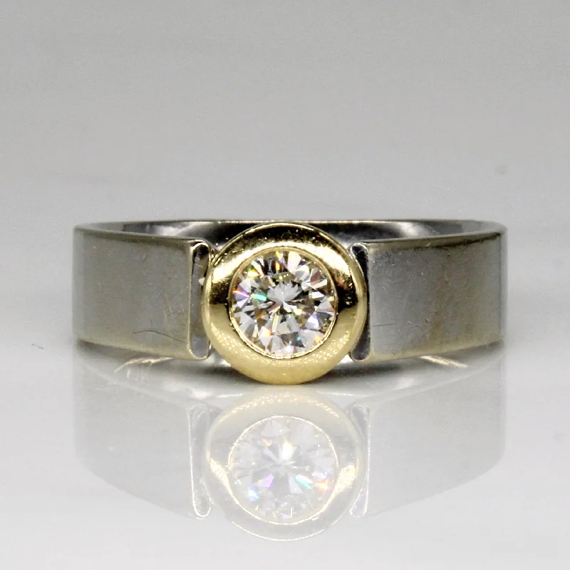 Luxury Handcrafted Jewelry For Elegant Looks Flush Set Diamond Ring | 0.40ct | SZ 6.75 | Luxury Handcrafted Jewelry For Elegant Looks Flush Set Diamond Ring | 0.40ct | SZ 6.75 |
