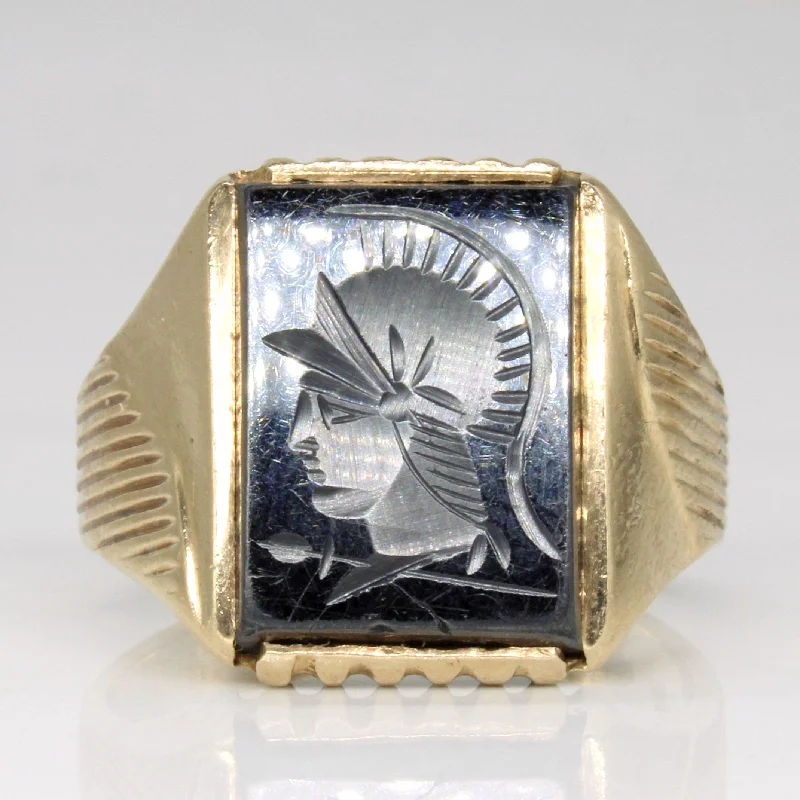 Flash Sale On Stunning Jewelry – Don't Miss Out Hematite Intaglio Ring | 7.05ct | SZ 9.25 |