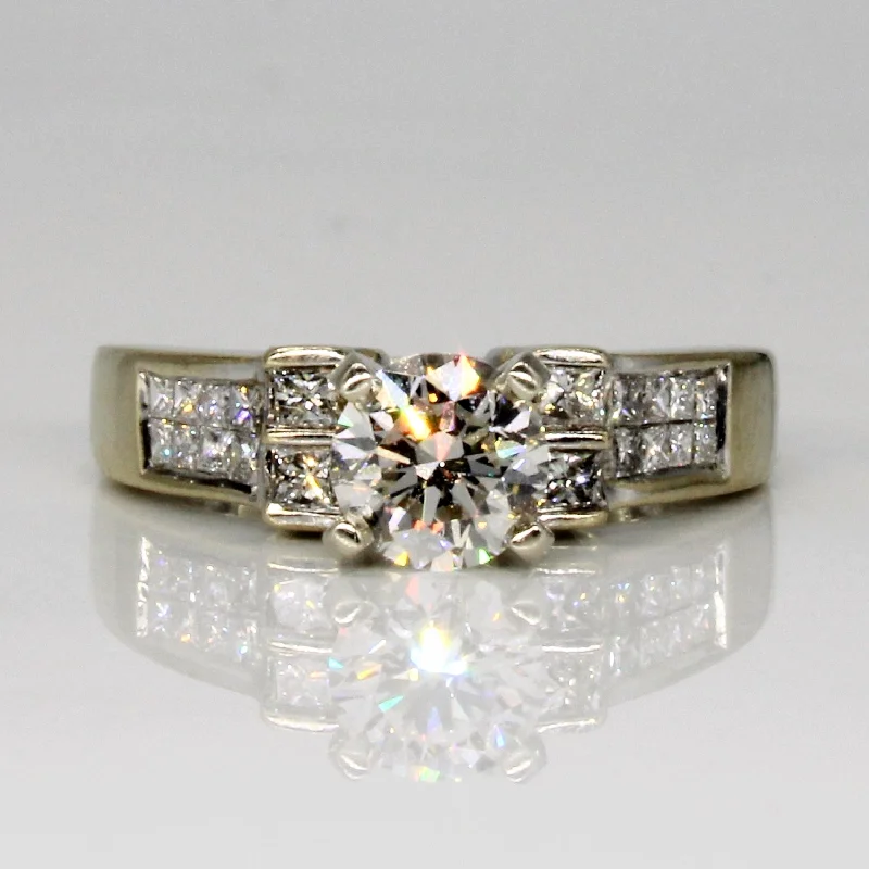 Discounted Luxury Jewelry – Shine Without The Splurge High Set Diamond Engagement Ring | 0.89ctw | SZ 4.25 |