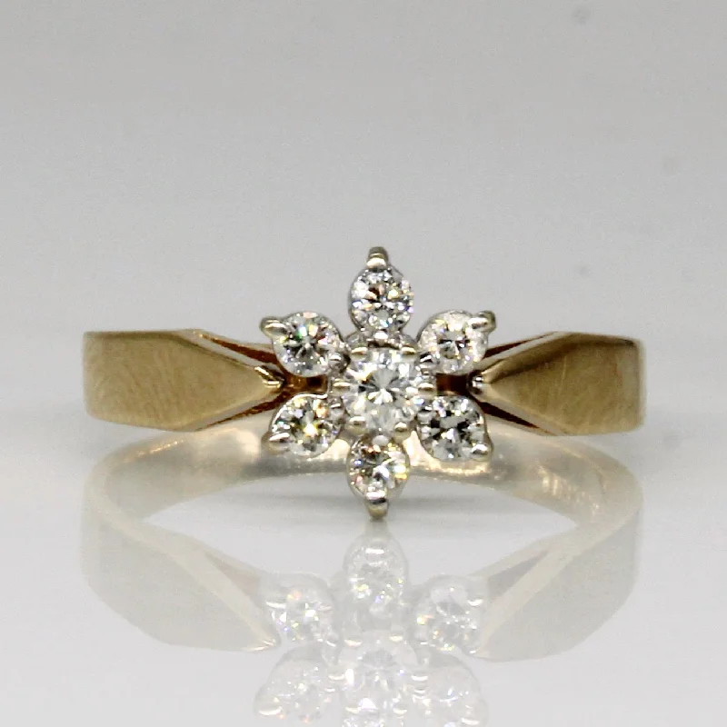 Your Perfect Accessory Now At The Best Price High Set Diamond Flower Ring | 0.17ctw | SZ 4.5 | Your Perfect Accessory Now At The Best Price High Set Diamond Flower Ring | 0.17ctw | SZ 4.5 |