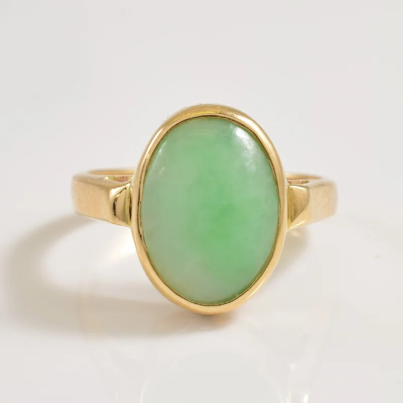 Elevate Your Jewelry Collection With Limited-Time Savings Jadeite Cocktail Ring | 2.30ct | SZ 5 |