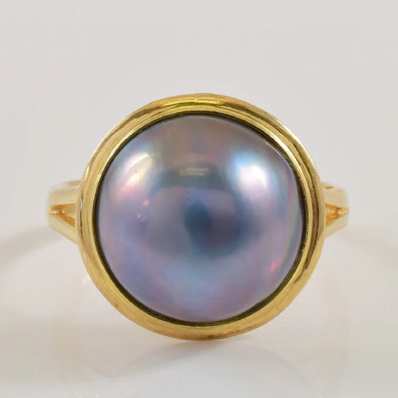 Exclusive Jewelry Discounts – Shop Now For Savings Mabe Pearl Cocktail Ring | 4.50ct | SZ 6 |