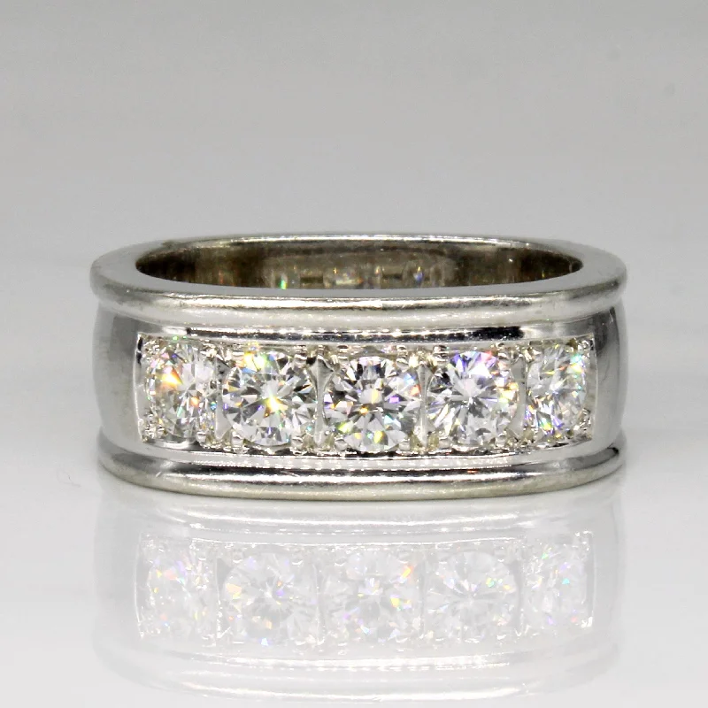 Accessorize For Less – Luxury Jewelry At Affordable Prices Montecristo' Five Stone Diamond Ring | 1.25ctw | SZ 9.5 | Accessorize For Less – Luxury Jewelry At Affordable Prices Montecristo' Five Stone Diamond Ring | 1.25ctw | SZ 9.5 |
