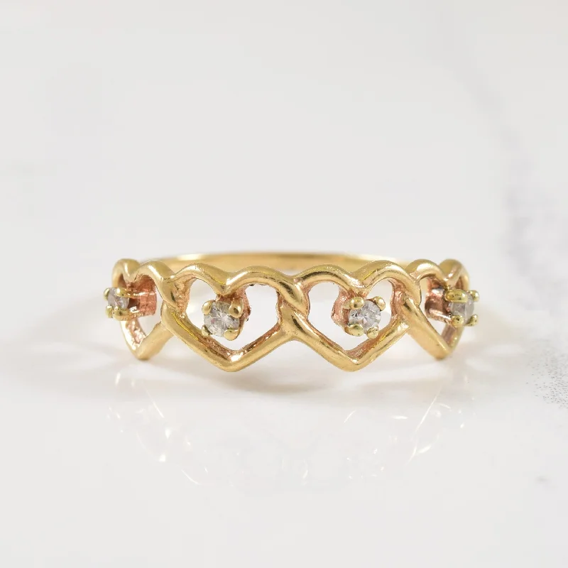 Seasonal Jewelry Sale – Upgrade Your Style Today Multi Heart Diamond Ring | 0.08ctw | SZ 7.75 | Seasonal Jewelry Sale – Upgrade Your Style Today Multi Heart Diamond Ring | 0.08ctw | SZ 7.75 |