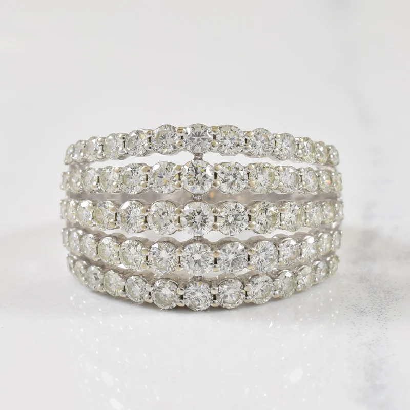 Modern Jewelry At Exclusive Discounts – Shop Today Multi Row Pave Set Diamond Ring | 1.30ctw | SZ 7.25 | Modern Jewelry At Exclusive Discounts – Shop Today Multi Row Pave Set Diamond Ring | 1.30ctw | SZ 7.25 |