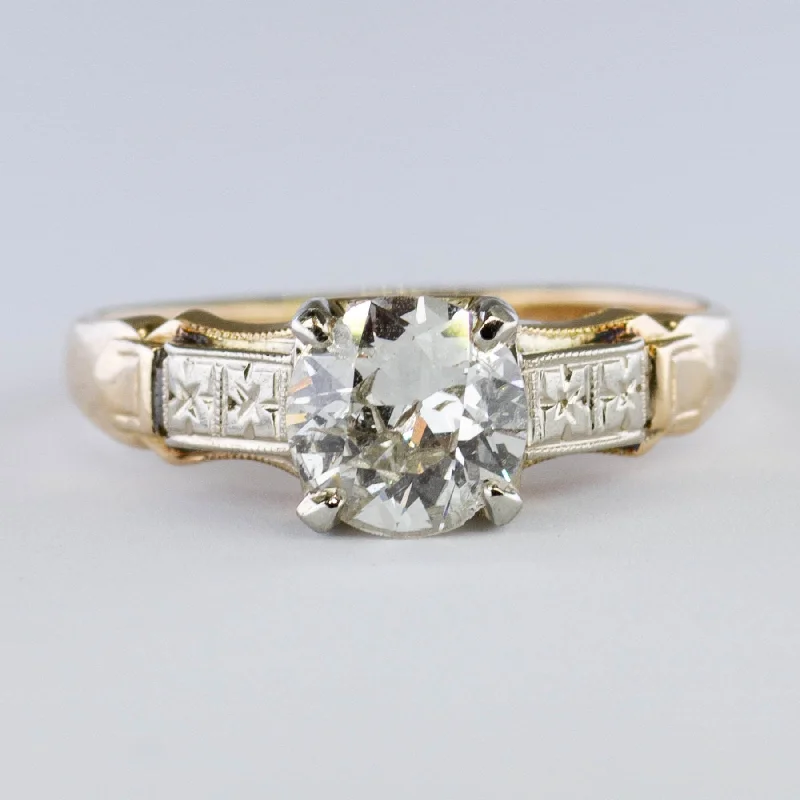 Flash Sale On Exquisite Jewelry – Don't Miss Out Early 1900s Old European Cut Diamond Engagement Ring | 0.81ct | SZ 4.75 |