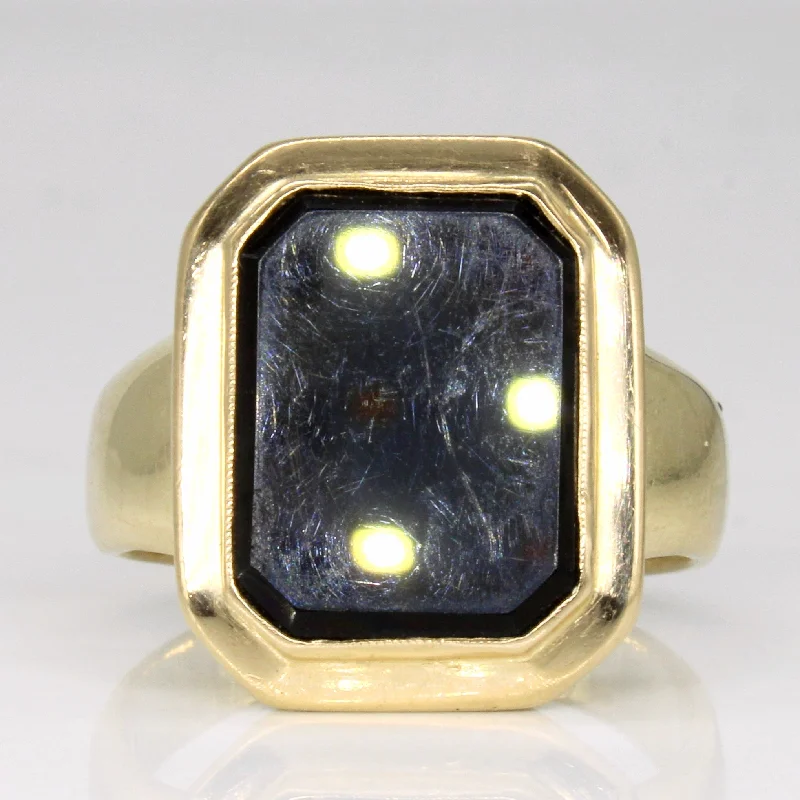 Affordable Glamour – Premium Jewelry At Special Prices Onyx Cocktail Ring | 3.80ct | SZ 10.25 |