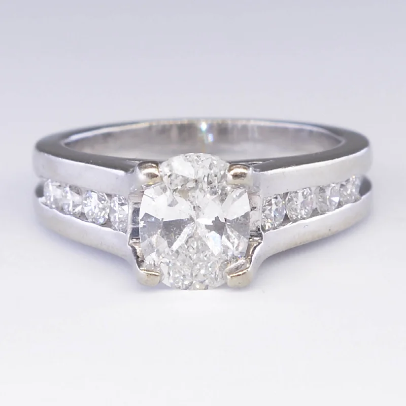 Fashion-Forward Jewelry At Incredible Prices Oval Cut Diamond Engagement Ring | 1.66ctw | SZ 6 |