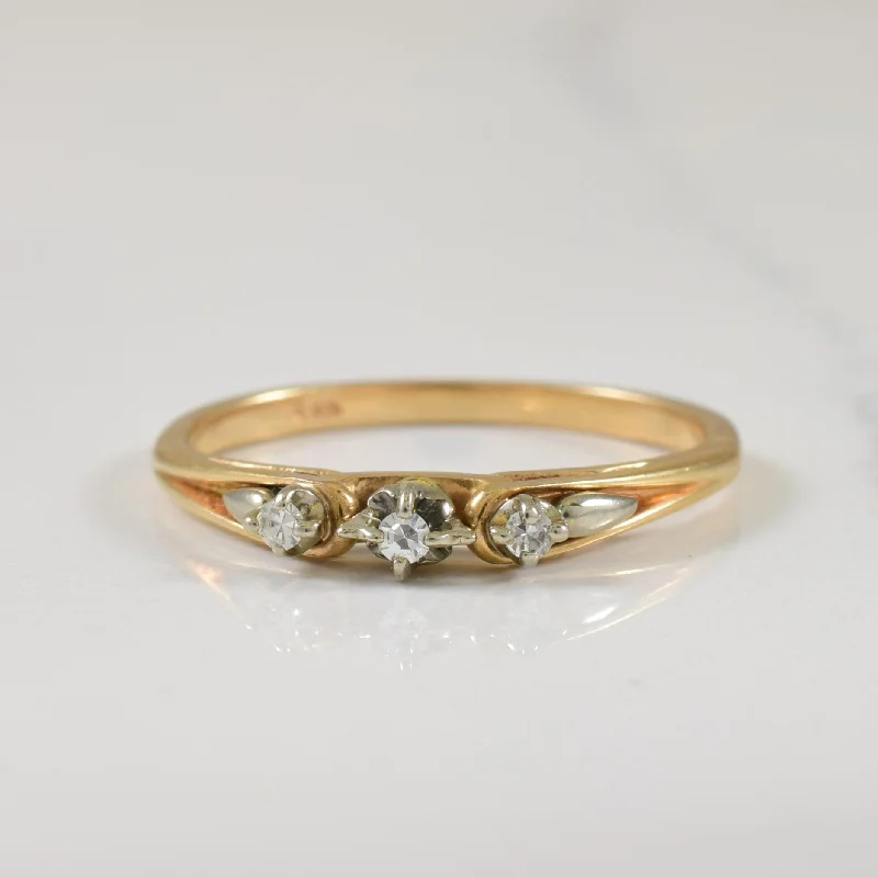 Personalized Jewelry At Special Discount Rates Petite Three Stone Diamond Ring | 0.05ctw | SZ 7.5 | Personalized Jewelry At Special Discount Rates Petite Three Stone Diamond Ring | 0.05ctw | SZ 7.5 |