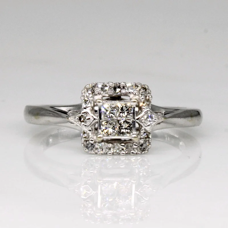 Don't Miss These Dazzling Jewelry Discounts Princess Cut Diamond Halo Ring | 0.25ctw | SZ 6.25 | Don't Miss These Dazzling Jewelry Discounts Princess Cut Diamond Halo Ring | 0.25ctw | SZ 6.25 |