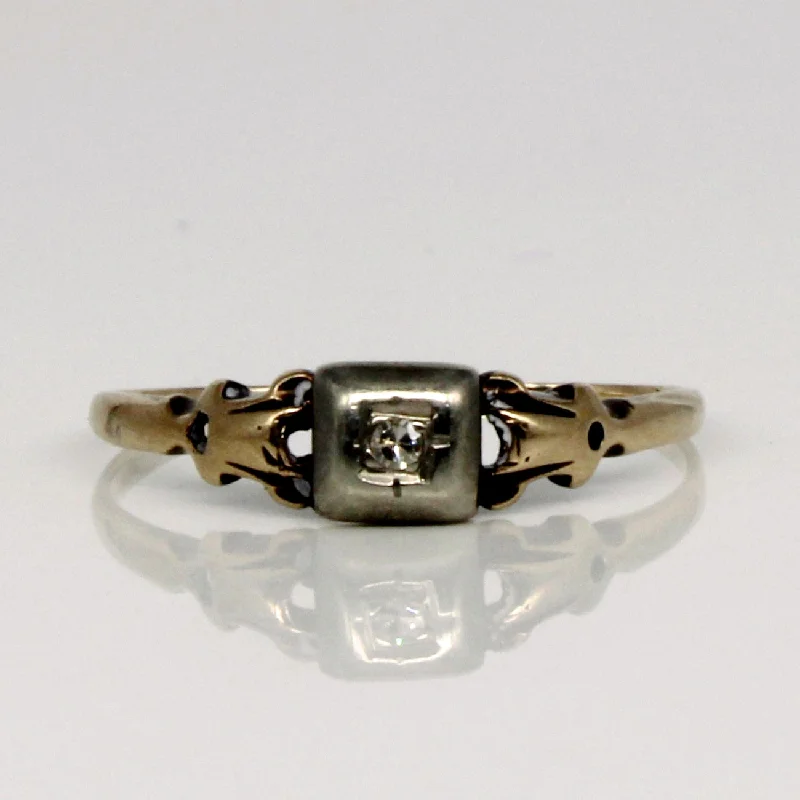 Shine In Style – Shop Jewelry Discounts Today Retro Solitaire Diamond Ring | 0.02ctw | SZ 7.75 |