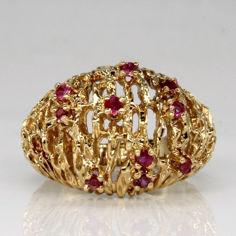 Make Every Moment Shine – Jewelry Discounts Available Ruby Cocktail Ring | 0.30ctw | SZ 6 |