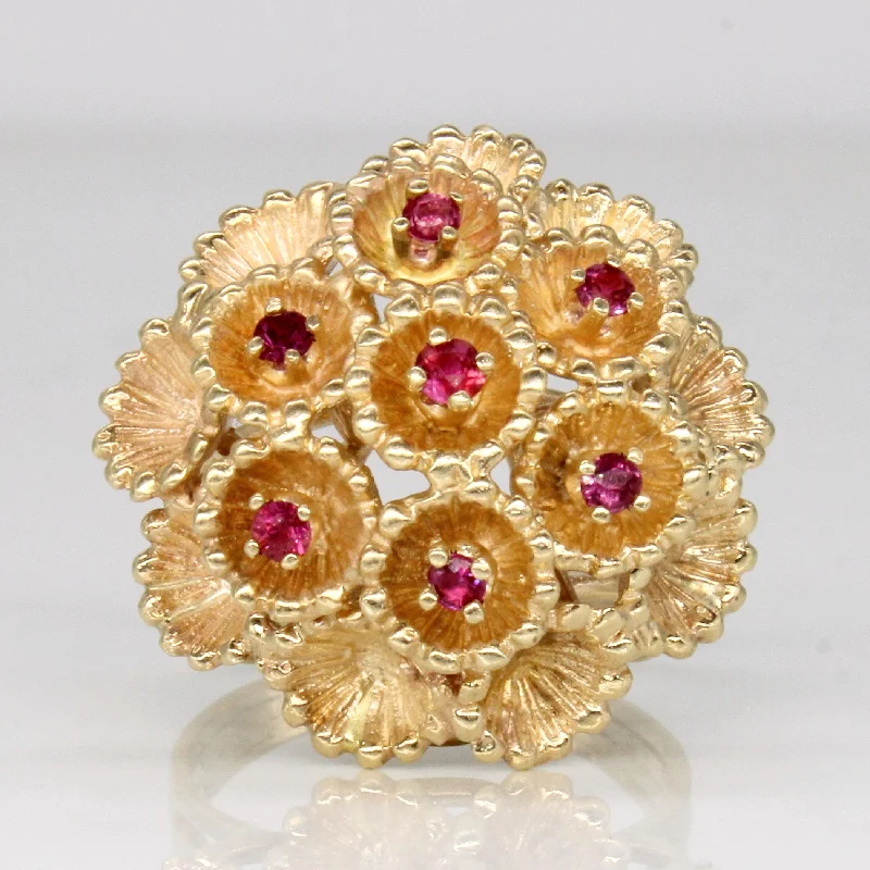 Huge Savings On Timeless Jewelry Collections Ruby Cocktail Ring | 0.38ctw | SZ 7.75 |
