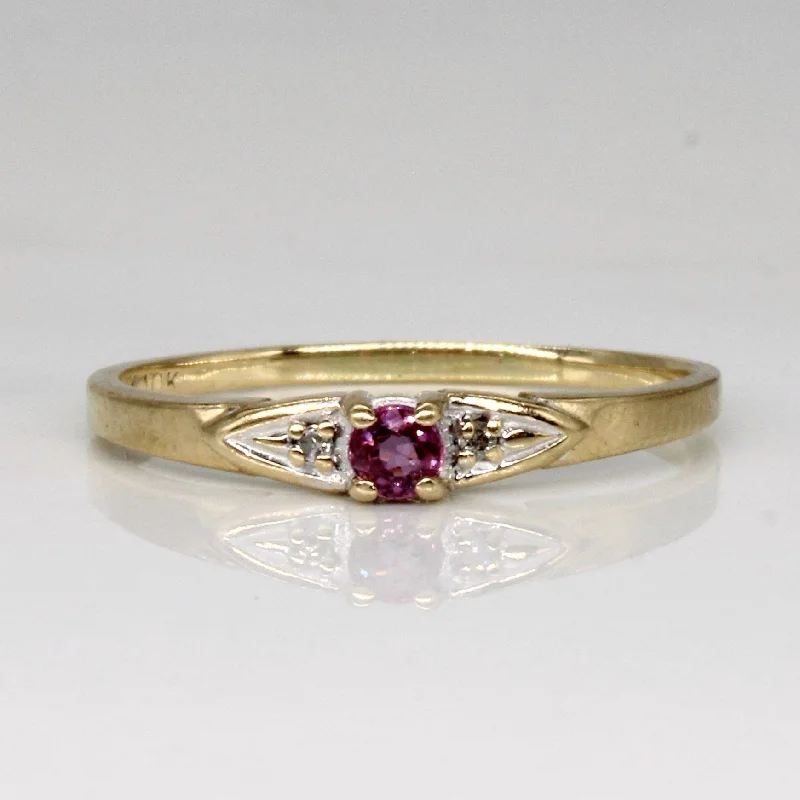 Elegant Jewelry, Exclusive Prices – Shop Now Ruby & Diamond Ring | 0.09ct, 0.01ctw | SZ 7 |
