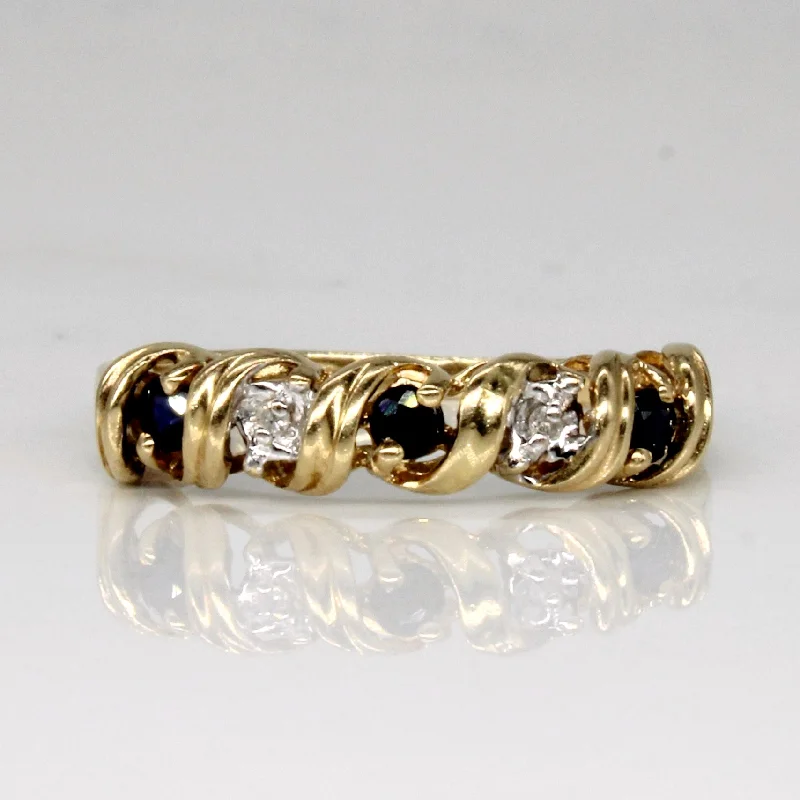 Chic, Trendy, And Affordable Jewelry Sale Sapphire & Diamond Ring | 0.12ctw, 0.01ctw | SZ 5.75 |