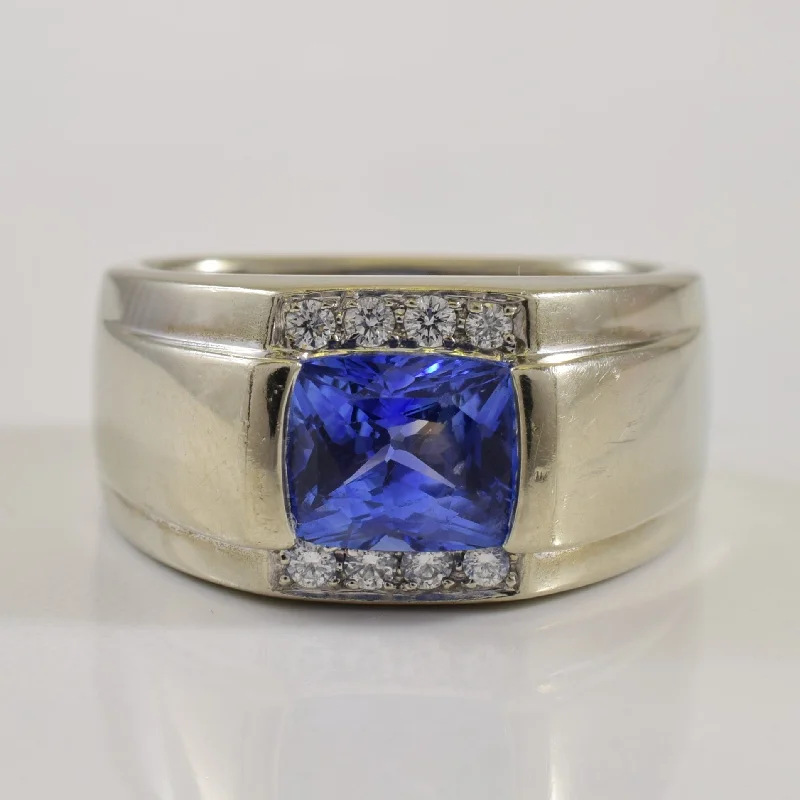 Shop Elegant Jewelry At Unbeatable Prices Sapphire & Diamond Cocktail Ring | 2.88ct, 0.16ctw | SZ 8.25 |