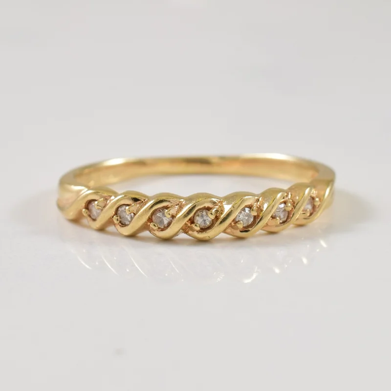 Make Every Moment Shine – Jewelry Discounts Available Serpentine Diamond Ring | 0.06ctw | SZ 7 |