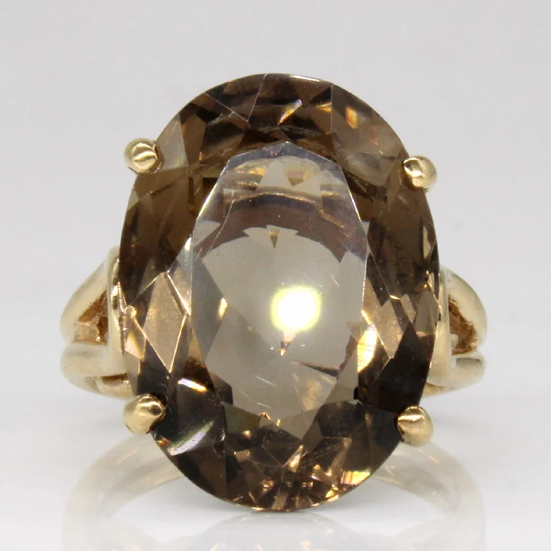 Exclusive Jewelry Sale Event – Shop Now Smokey Quartz Cocktail Ring | 9.50ct | SZ 4.75 |