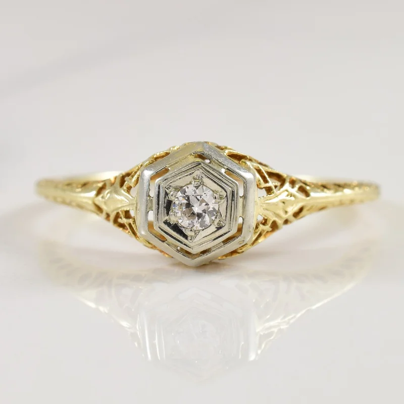 Exclusive Jewelry Offers – Sparkle For Less Solitaire Diamond Filigree Ring | 0.05ct | SZ 8 | Exclusive Jewelry Offers – Sparkle For Less Solitaire Diamond Filigree Ring | 0.05ct | SZ 8 |