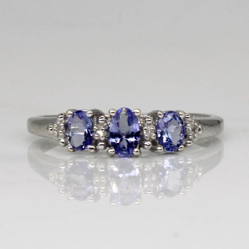 Fashion-Forward Jewelry At Exclusive Discounts Tanzanite & Diamond Ring | 0.42ctw, 0.02ctw | SZ 7 |
