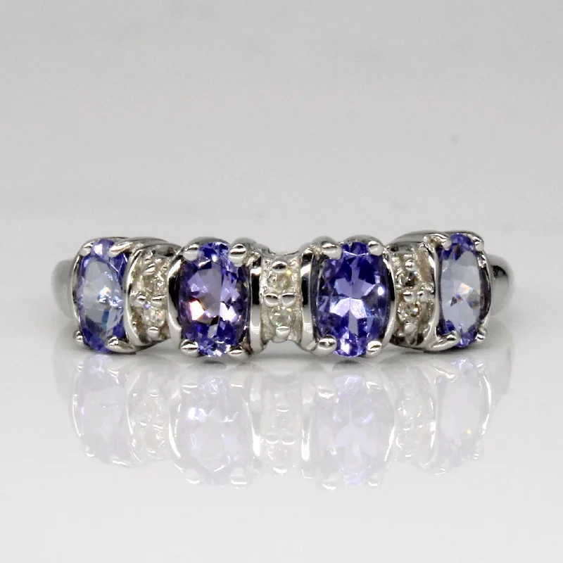 Save On Luxury Jewelry Pieces – Limited-Time Offers Tanzanite & Diamond Ring | 1.00ctw, 0.03ctw | SZ 9 |