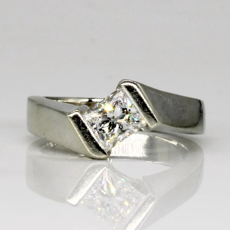 Luxury Jewelry Sale – Elegant Styles At Unbeatable Prices Tension Set Princess Diamond Ring | 0.88ct | SZ 5.5 |