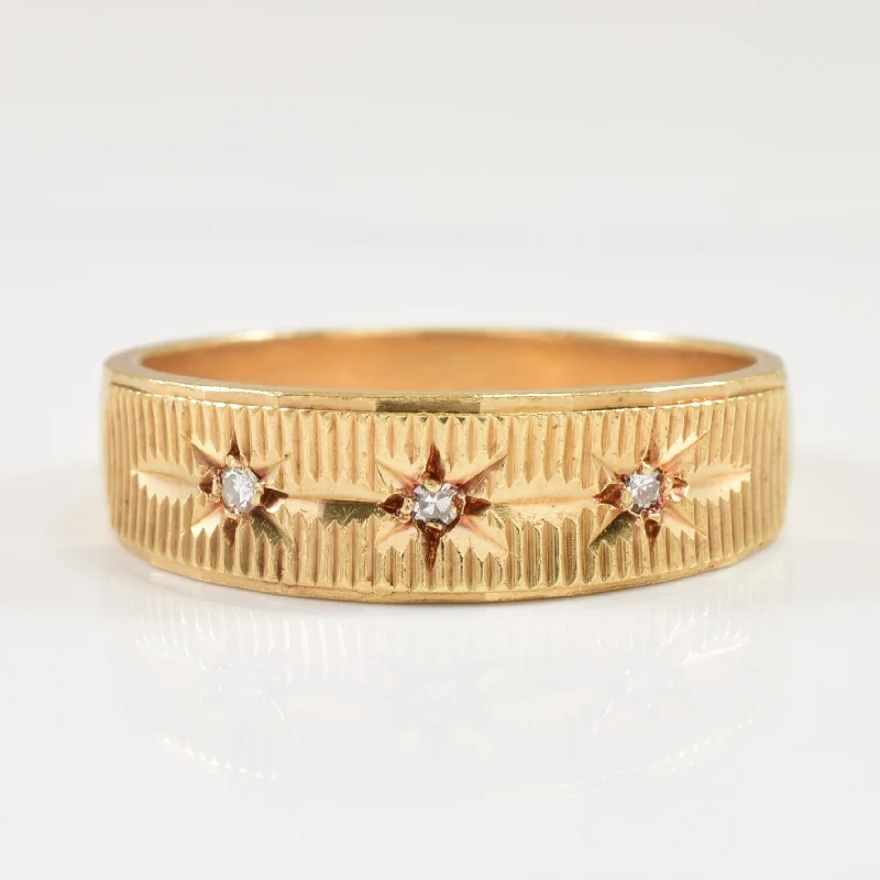 Eco-Friendly Sustainable Jewelry For Conscious Buyers Three Stone Diamond Ring | 0.03ctw | SZ 10 |