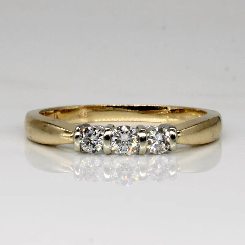 Jewelry Clearance Sale – Final Reductions Three Stone Diamond Ring | 0.24ctw | SZ 7.25 |