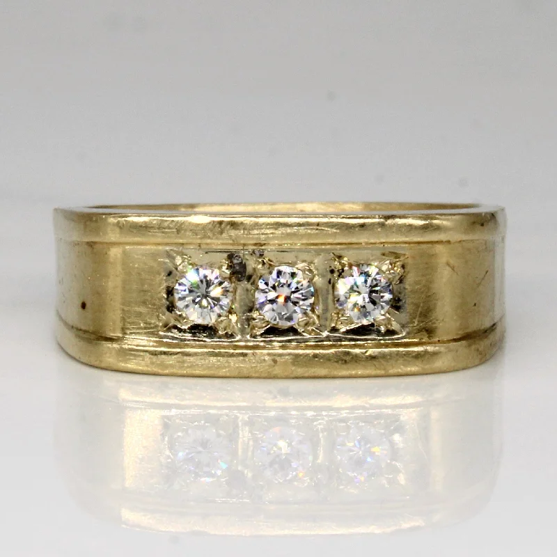Premium Jewelry Now Available At Special Discounts Three Stone Diamond Ring | 0.24ctw | SZ 9.75 |