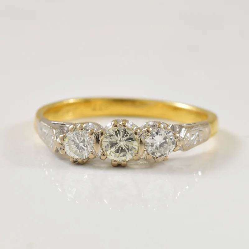Fine Jewelry, Limited-Time Offers Available Three Stone Diamond Ring | 0.30ctw | SZ 5.5 |