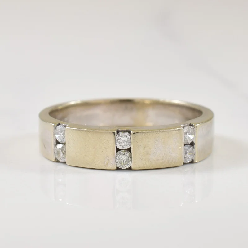 Shop Elegant Jewelry At Unbeatable Prices Triple Column Channel Set Diamond Ring | 0.18ctw | SZ 8.25 | Shop Elegant Jewelry At Unbeatable Prices Triple Column Channel Set Diamond Ring | 0.18ctw | SZ 8.25 |