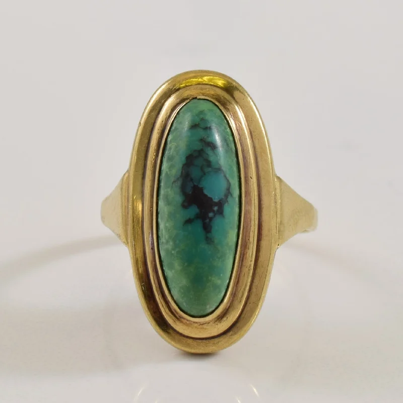 Versatile Layering Jewelry For Effortless Chic Turquoise Cocktail Ring | 4.11ct | SZ 6.25 |