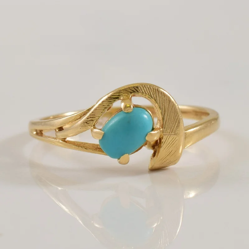 Premium Diamond Jewelry For Unforgettable Moments Turquoise Bypass Ring | 0.34ct | SZ 8 |