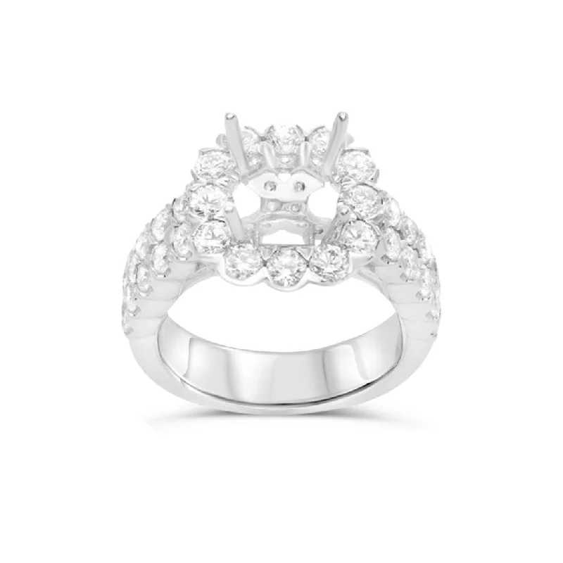 Exclusive Online Jewelry Sale – Don't Wait 1.20 ctw Diamond Halo Engagement Ring