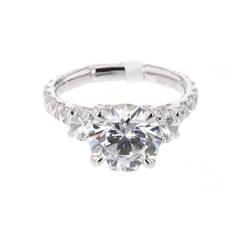 Shop Stylish Jewelry Now And Save Big 1.45 ctw Diamond Three-Stone Hidden Halo Engagement Ring Shop Stylish Jewelry Now And Save Big 1.45 ctw Diamond Three-Stone Hidden Halo Engagement Ring