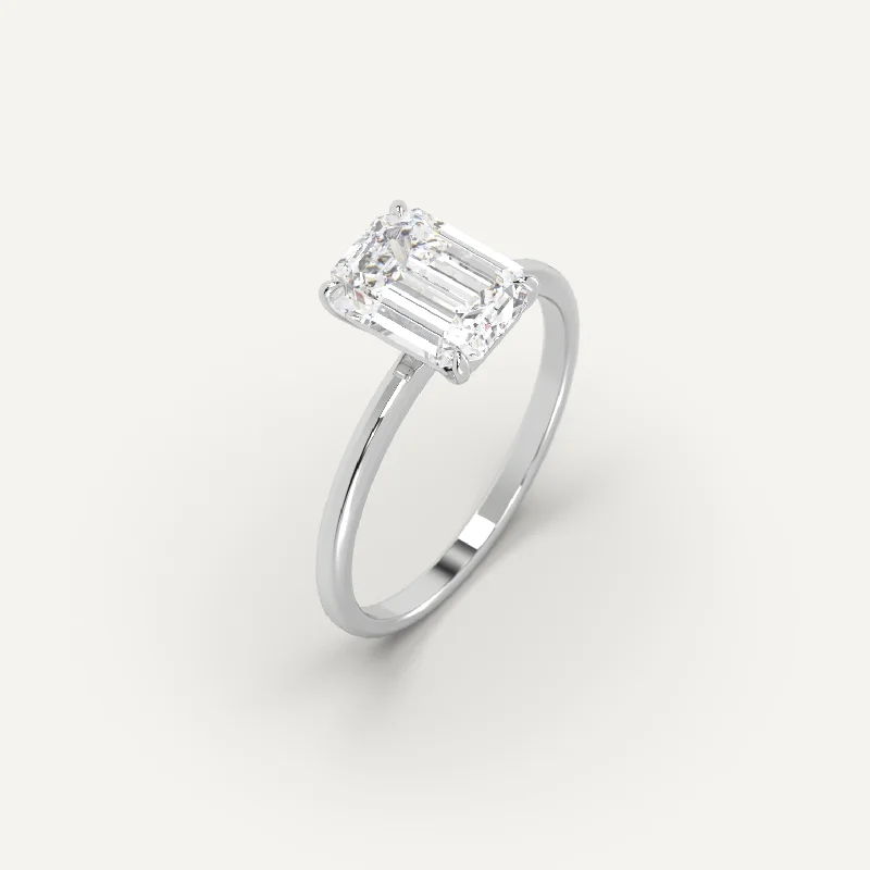 Timeless Elegance At Unbelievable Discounts 2 carat Emerald Cut Diamond Ring