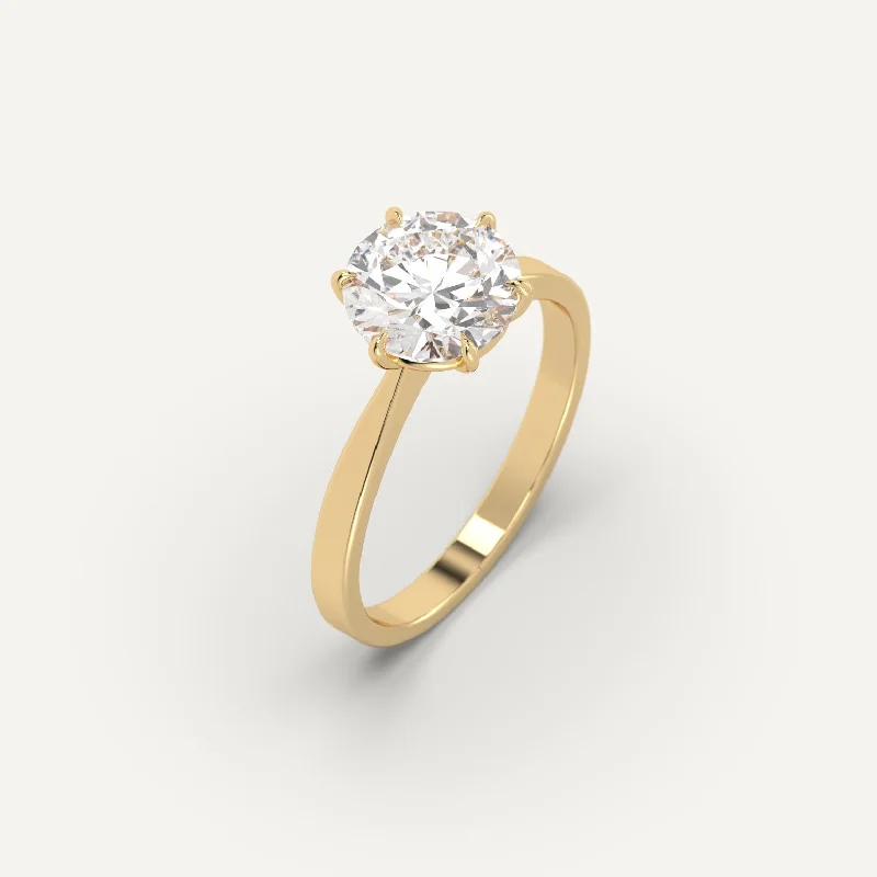 Affordable Luxury Jewelry – Style At A Great Price 2 carat Round Cut Diamond Ring