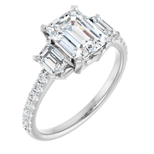 Bestselling Jewelry Now On Sale – Elevate Your Look EMMA 14K White Gold Emerald Cut Engagement Ring Bestselling Jewelry Now On Sale – Elevate Your Look EMMA 14K White Gold Emerald Cut Engagement Ring