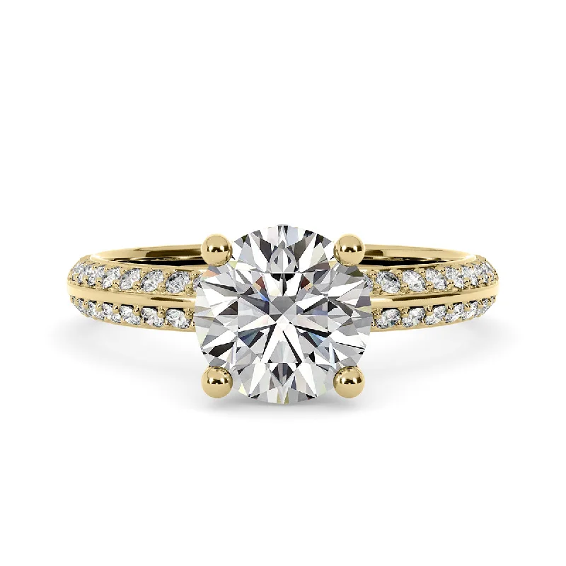 Affordable Gold-Plated Jewelry For Modern Fashion Diamond Engagement Ring